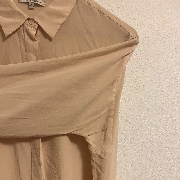 Madewell silk top size M - light straw color - Picture 6 of 10